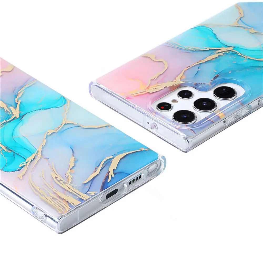 Electroplate Phone Case For Galaxy S24 S24+ S23 S23+ S22 S22+ Ultra Fe 5G Colourful Covers Imd Sjk169 Laudtec details