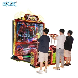 Coin Operated Arcade Shooting Game Ticket Redemption Machine 4 Players Dragon Town Game Center