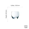 G1694 transparent 320ml tasse courte
