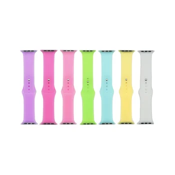 Luminous Night Glow Silicone Smart Watch Band Straps For iWatch Fluorescent Rubber Watchband 38/40/41/42/44/45/49MM