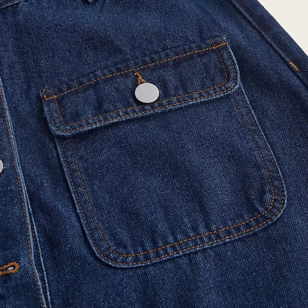 Wholesale Custom Denim Maxi Skirt for Women Straight Skirt Long Jean Skirt