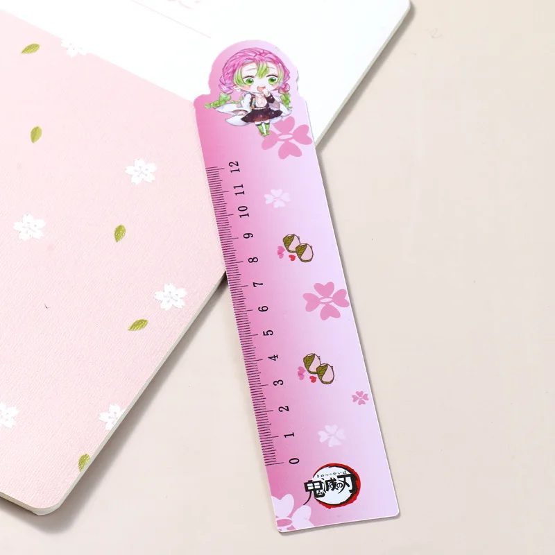 16*3 см 8 видов конструкций PVC красочный прямая Линейка аниме демон убийца линейки рисунок пластиковая