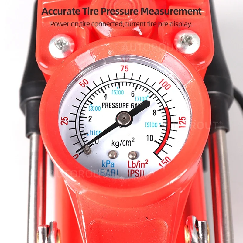 Прямая продажа с фабрики, новый дизайн, 150 фунтов на квадратный дюйм, насос для шин, 12 В, кастральный насос для шин