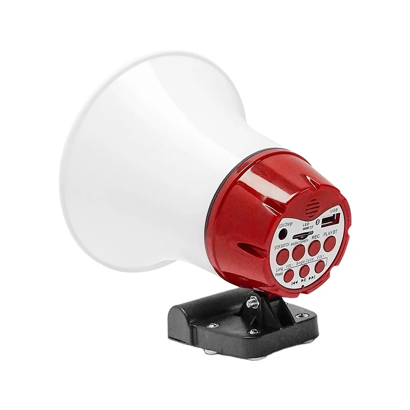 15W Portable Power Rechargeable Megaphone for Car Truck Speaker