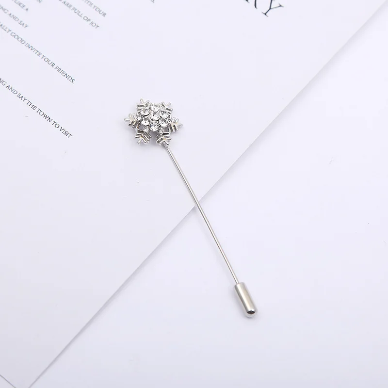 20 Long Types Pearl and Crystal Brooch Pins Handmade Muslim Hijab Safety Lapel Flower Pin