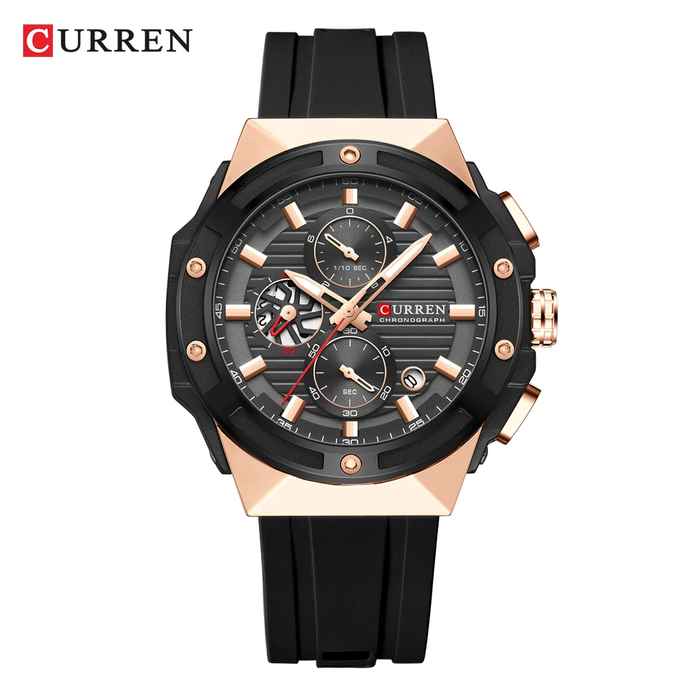 Curren 8462 Men's Quartz Watch - Calendar, Luminous, Waterproof