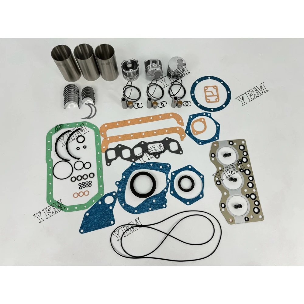 3AE1 Overhaul Repair Kit With Engine Bearings Piston Rings Full Gasket Set Liner Kit for Isuzu