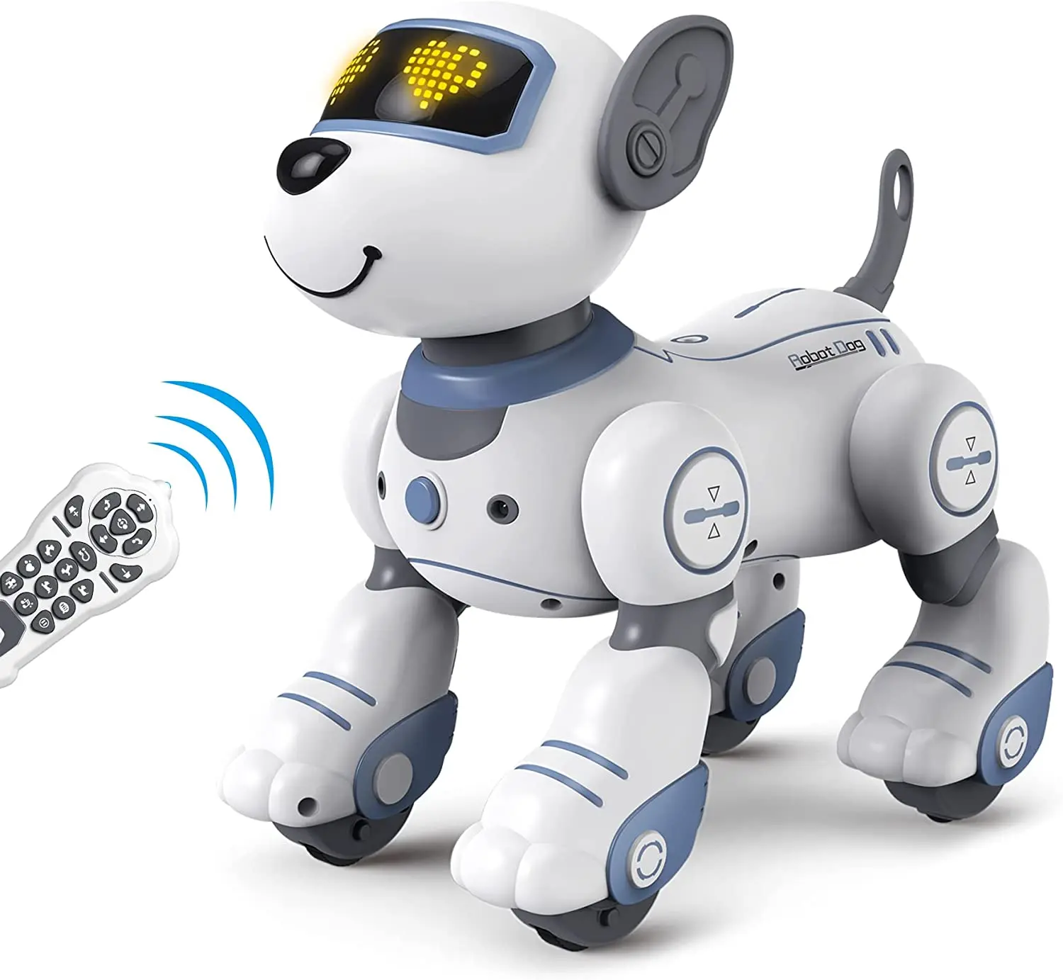 Electronic Remote Control  Voice Dialogue Smart Robot Dog Intelligent Sound Toys RC Music Follow Stunt Pets Dog for Kids