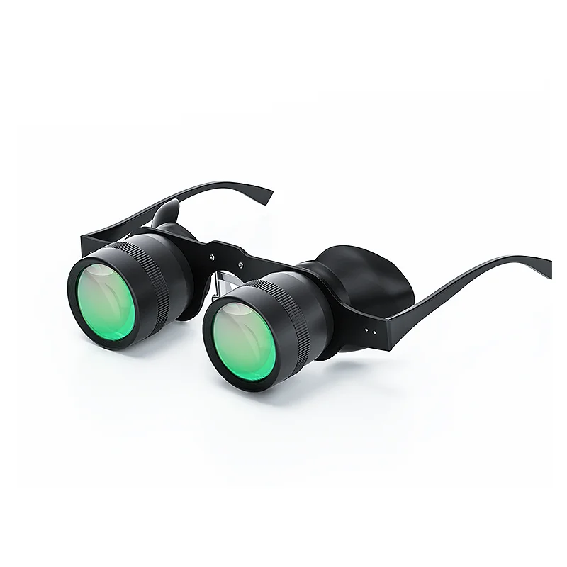 Handsfree verrekijkerbril, draagbare 10x zoom High Definition nachtzichttelescoop, professionele handsfree operabril for vissen, vogels kijken, sport, concerten, theater en opera/332