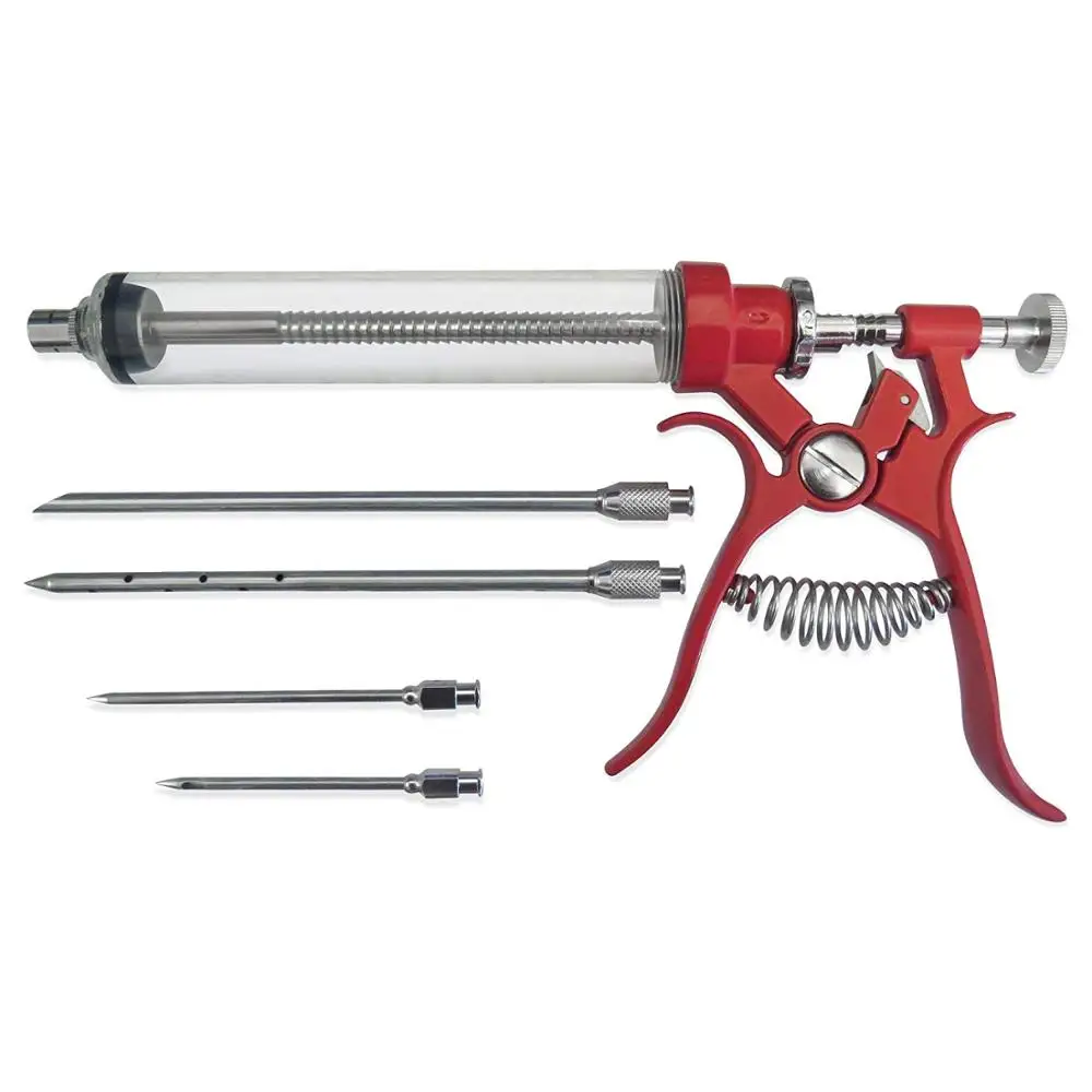 Automatic Plastic Poultry Syringe Injector Siphon Barbecue Turkey Injector