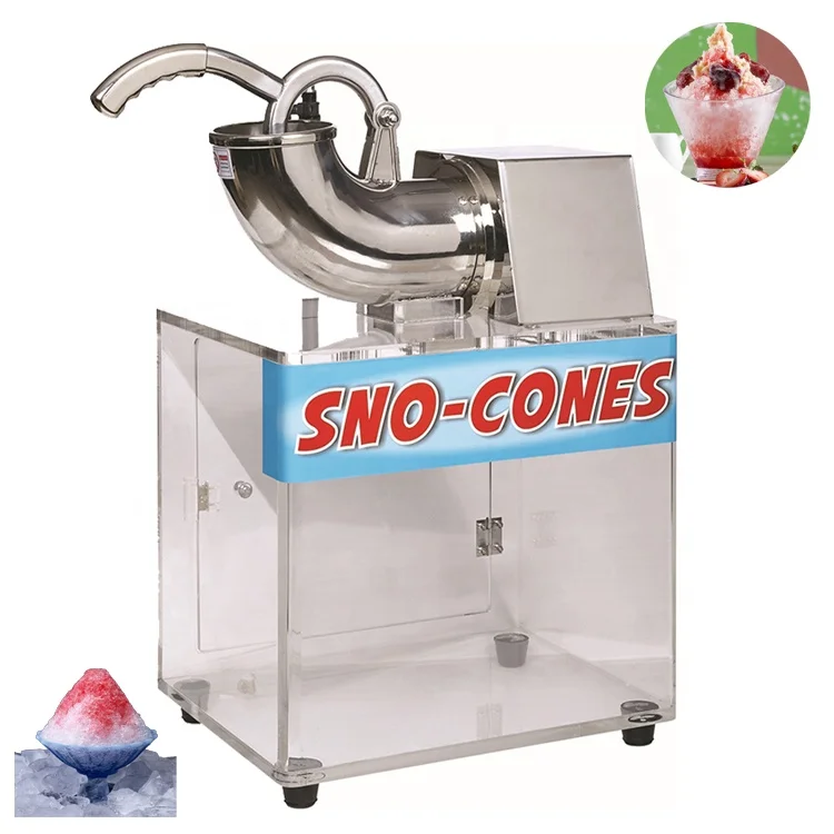 200W Electric Ice Crusher Shaver Machine Snow Cone Maker Shaving