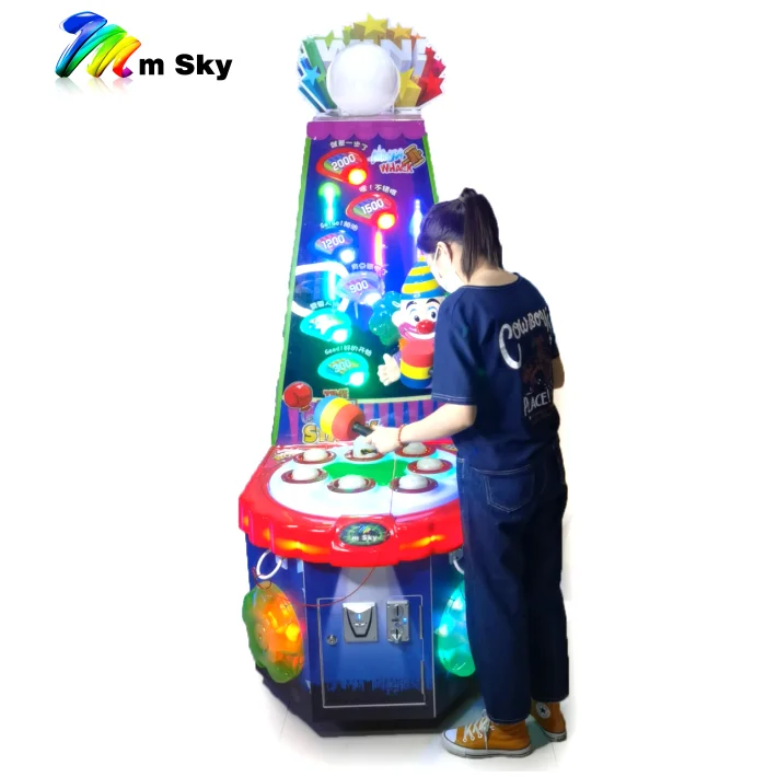 OEM Optional Interactive Redemption Whack a Mole Slot Coin Operated Indoor Amusement Arcade Kids Games Machine for Sale Hall