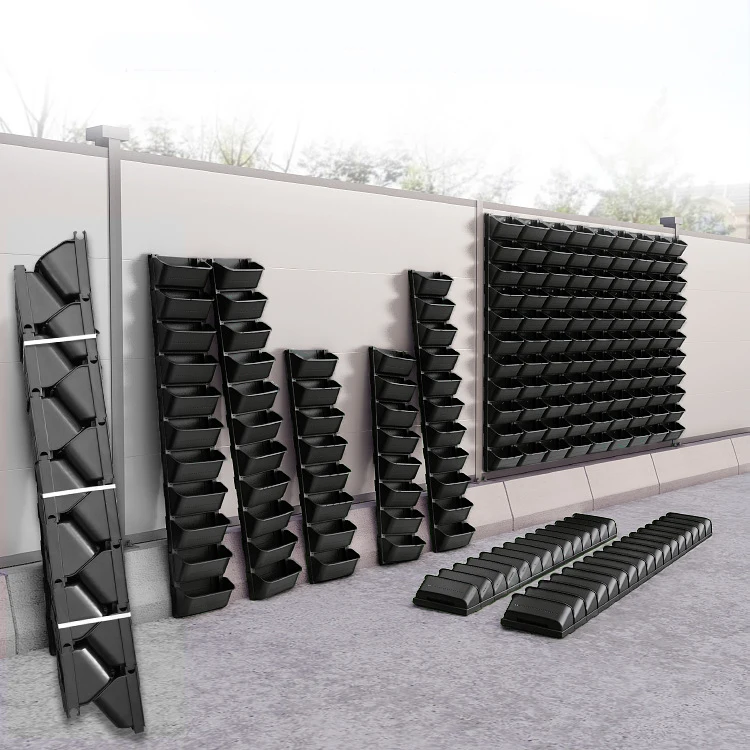 Вертикальные горшки для самополива с зеленой стеной, штабелируемые пластиковые горшки с таймером для воды