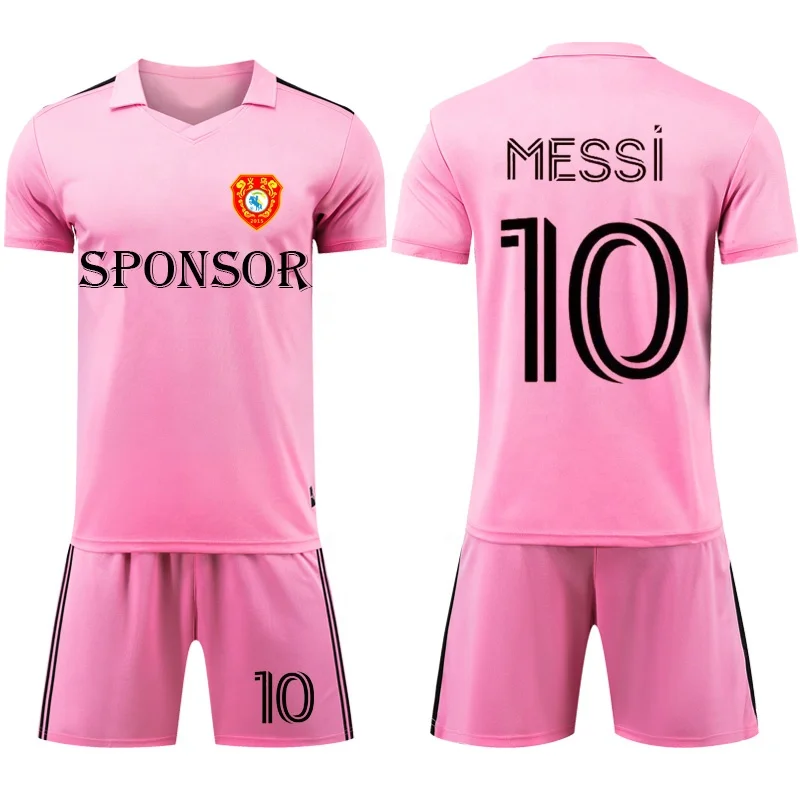 2023-24 Hot Selling American Team Club Soccer Jersey Messi Pink Miami ...