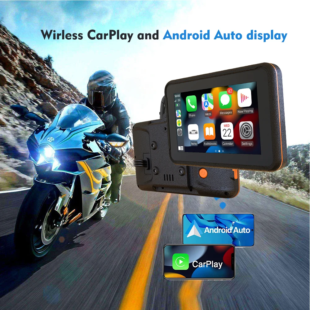 Wholesale Écran GPS de moto 5 pouces étanche navigateur de moto Android  Auto Carplay avec Wif BT double objectif Karadar MT5003 From m.alibaba.com