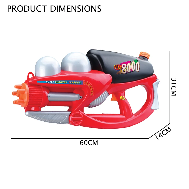 2000 ML Big Children Water Gun Toy 8000 High Pressure Plastic Gun Toy Water