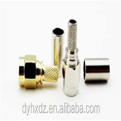 sma male electrical clamp coaxial connector for rg58 rg223 cable