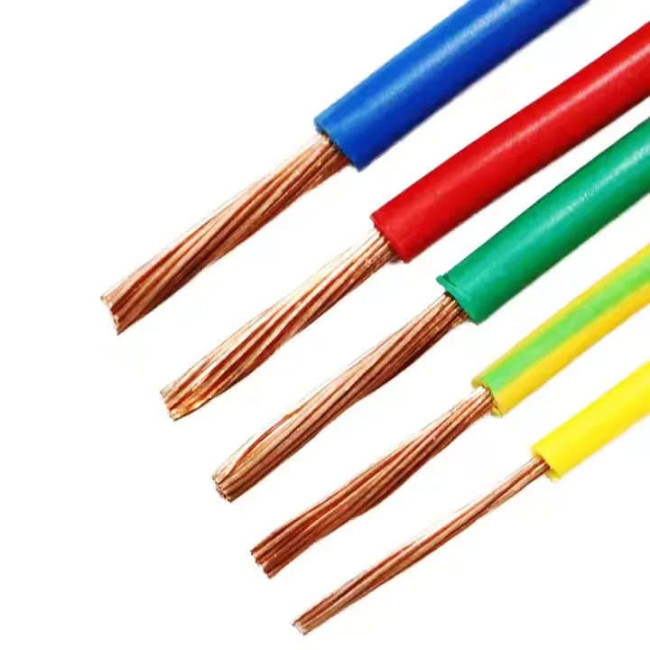 BV Cheap1.5mm Flame resistance Copper Conductor Flexible PVC Electrical Electric Building Wire Cable for House Wiring Hard core