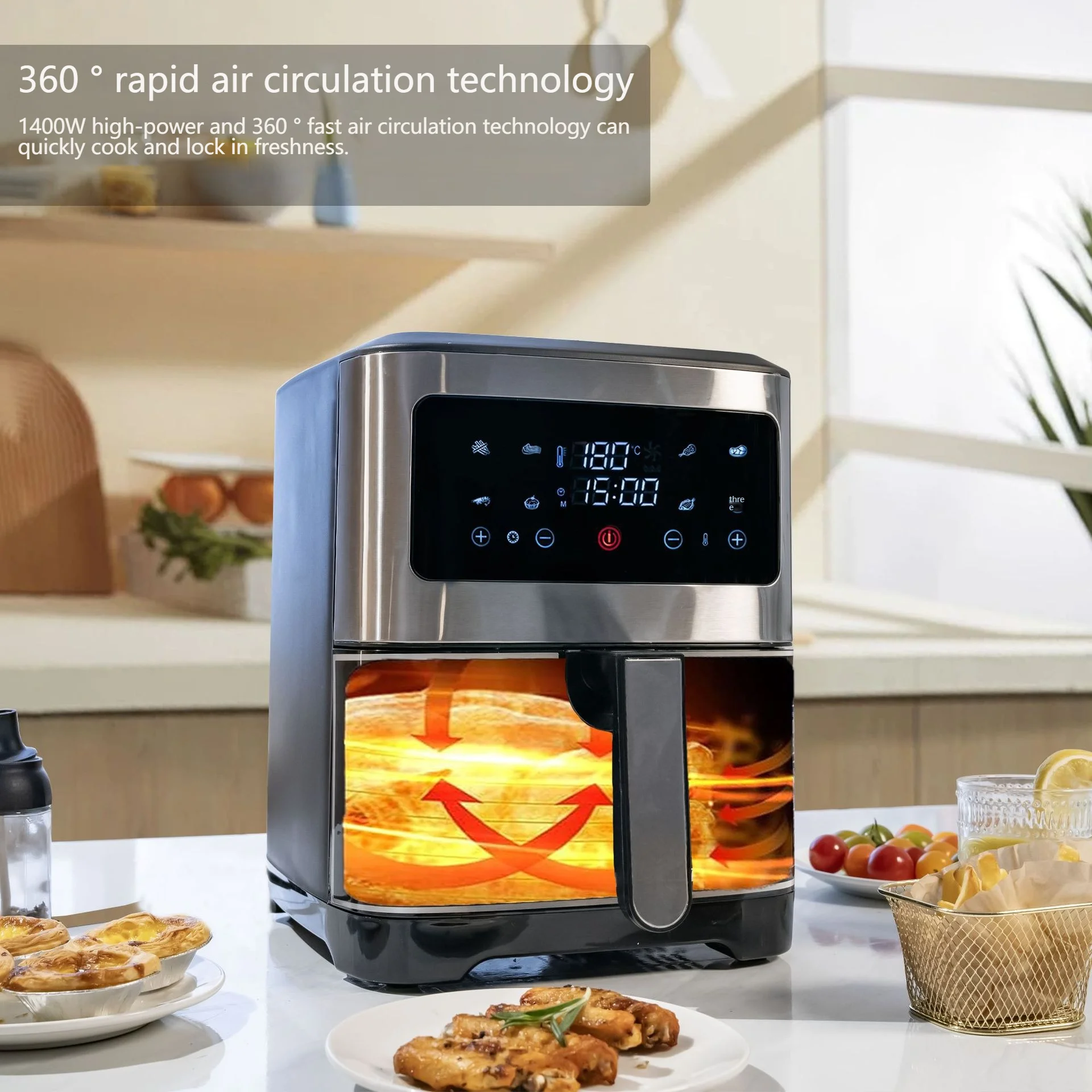 Nirva ZX08 6.5L Electric Air Fryer Oven - Modern Smart Kitchen