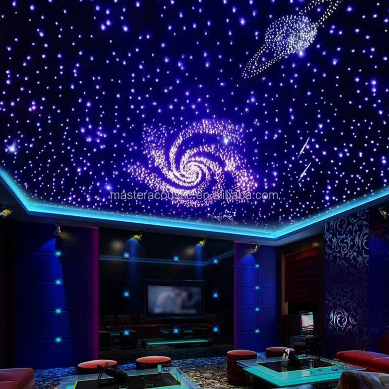 MASTER ACOUSTIC Sound Proof Material Audio-visual Room Home Theater bar Starry Sky Ceiling Fiber Optic Light