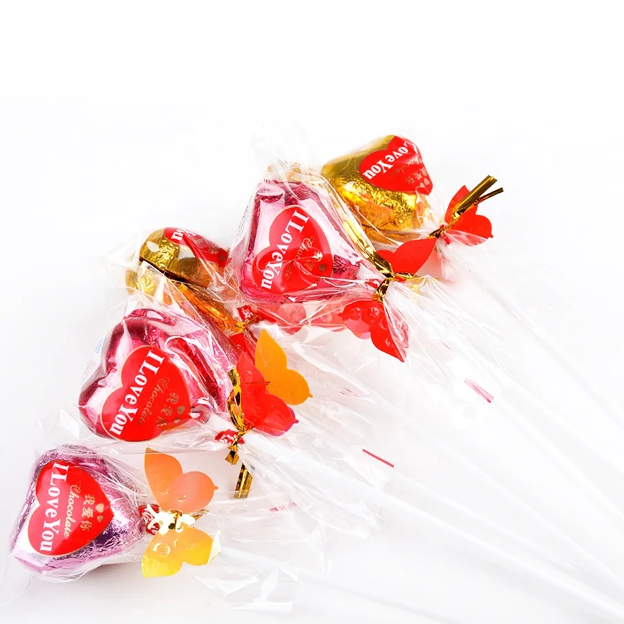 Шоколадный леденец в форме сердца