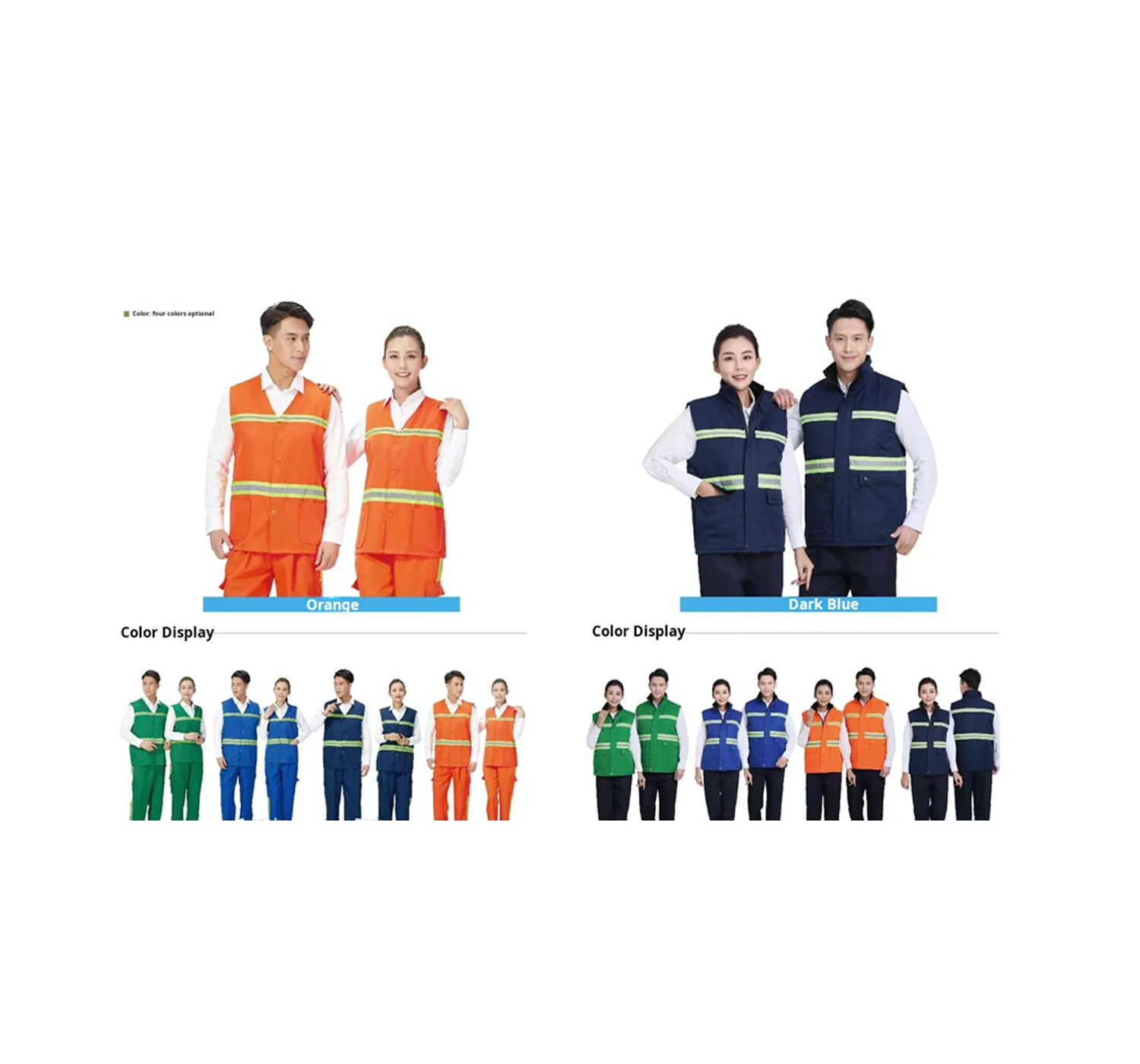 Factory Custom Security Jacket Construction High Visibility Work Reflector Clothing Signaling Safety