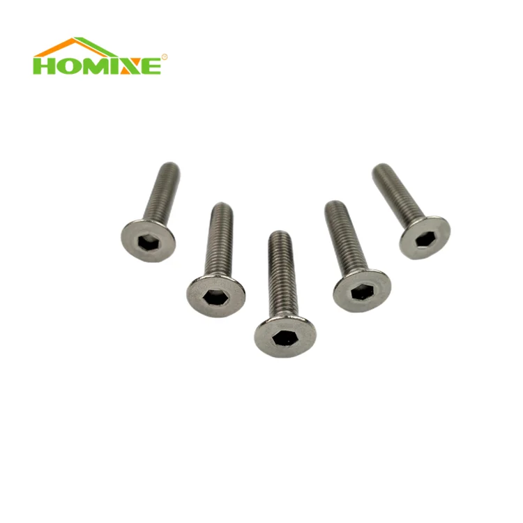China Manufacture Hexagon Socket Countersunk Head Anodizing Titanium