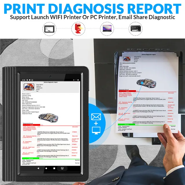 Herramienta de diagnóstico de coche LAUNCH X431 pro V5.0, escáner de Sistema completo automotriz OBD2 x431 Pro 5 Test 31 + Reset ServReset Service Scanner
