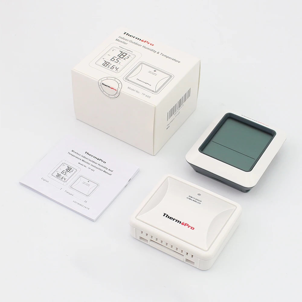 Thermopro Tp60s Digital Wireless Hygrometer Indoor Outdoor Thermometer