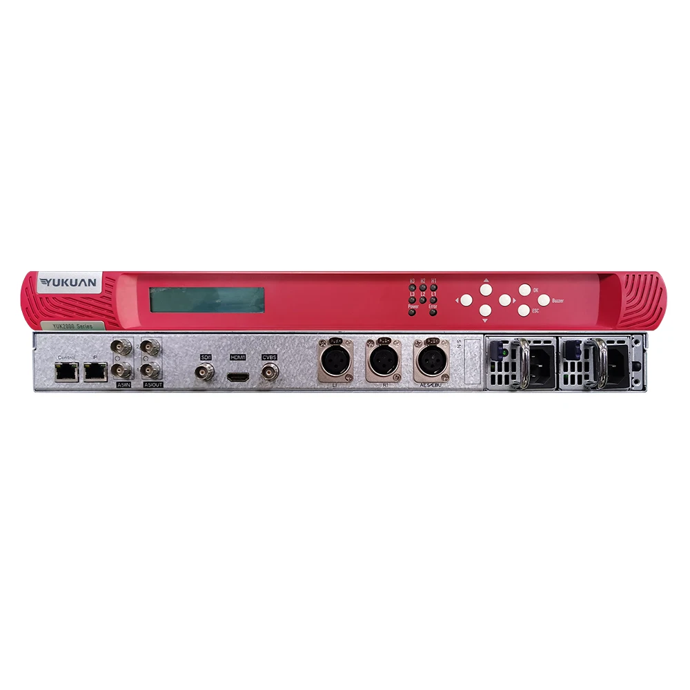 Yukuan Single Channel HD SDI for Video MPEG4 to IP ASI Mux Encoder with ...
