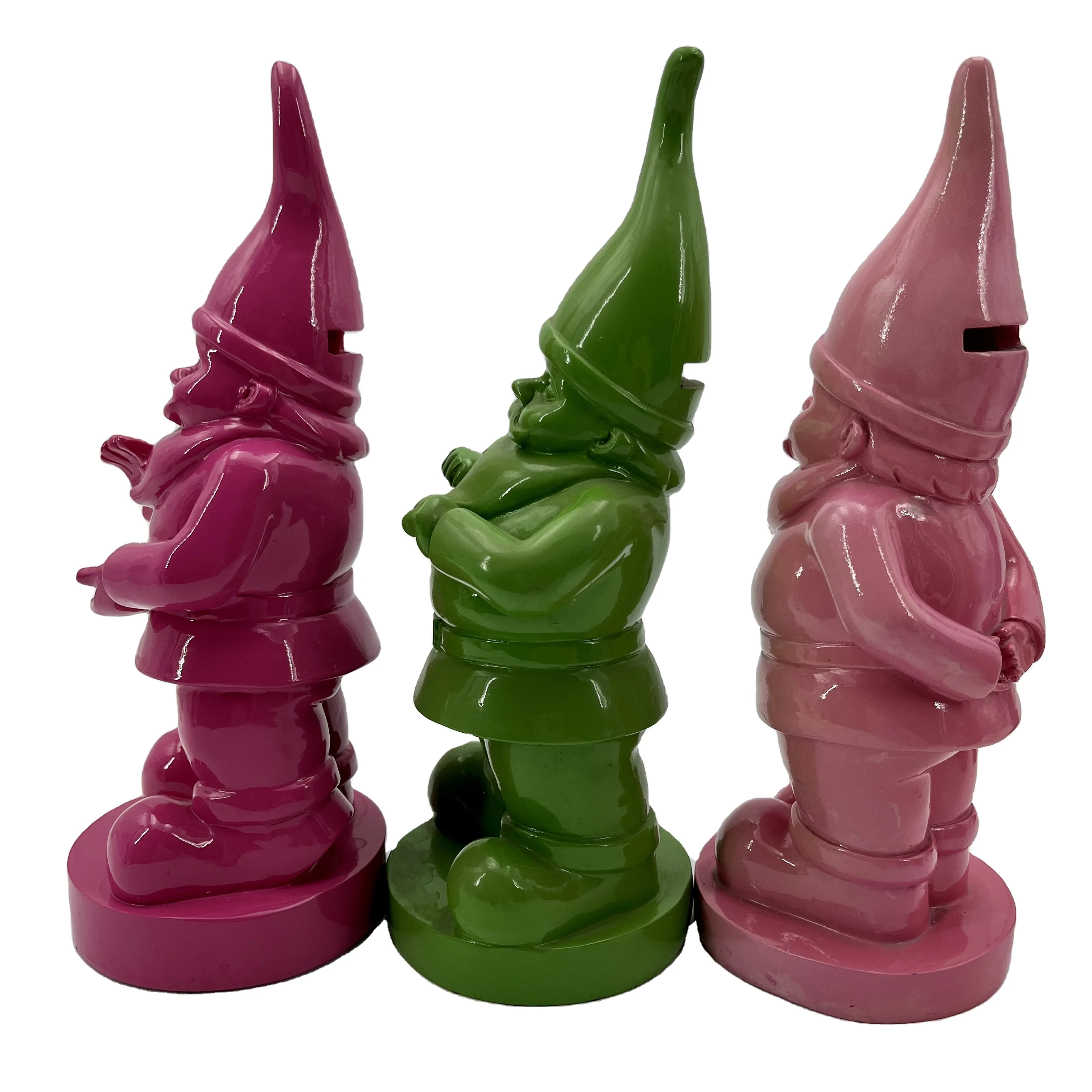 Resin Crafts Elf Figurines ATM Dwarf Elf Gnome Money Boxes Piggy Bank for Home Accents