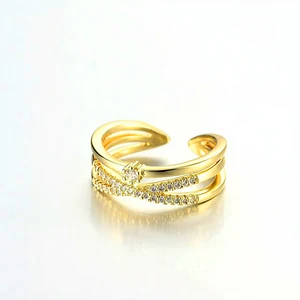 Muxcor Gold Plated Copper Jewelry Rings for Girls Fine Jewelry Rings Fancy Jewellery for Ladies Tarnish Free Rings