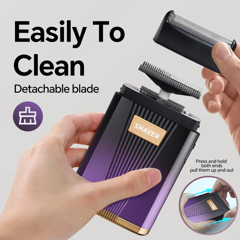 High-Power Reciprocating Single Head Men's Electric Shaver Rechargeable with TYPE-C Charging Port for Household RV Hotel Use manufacture