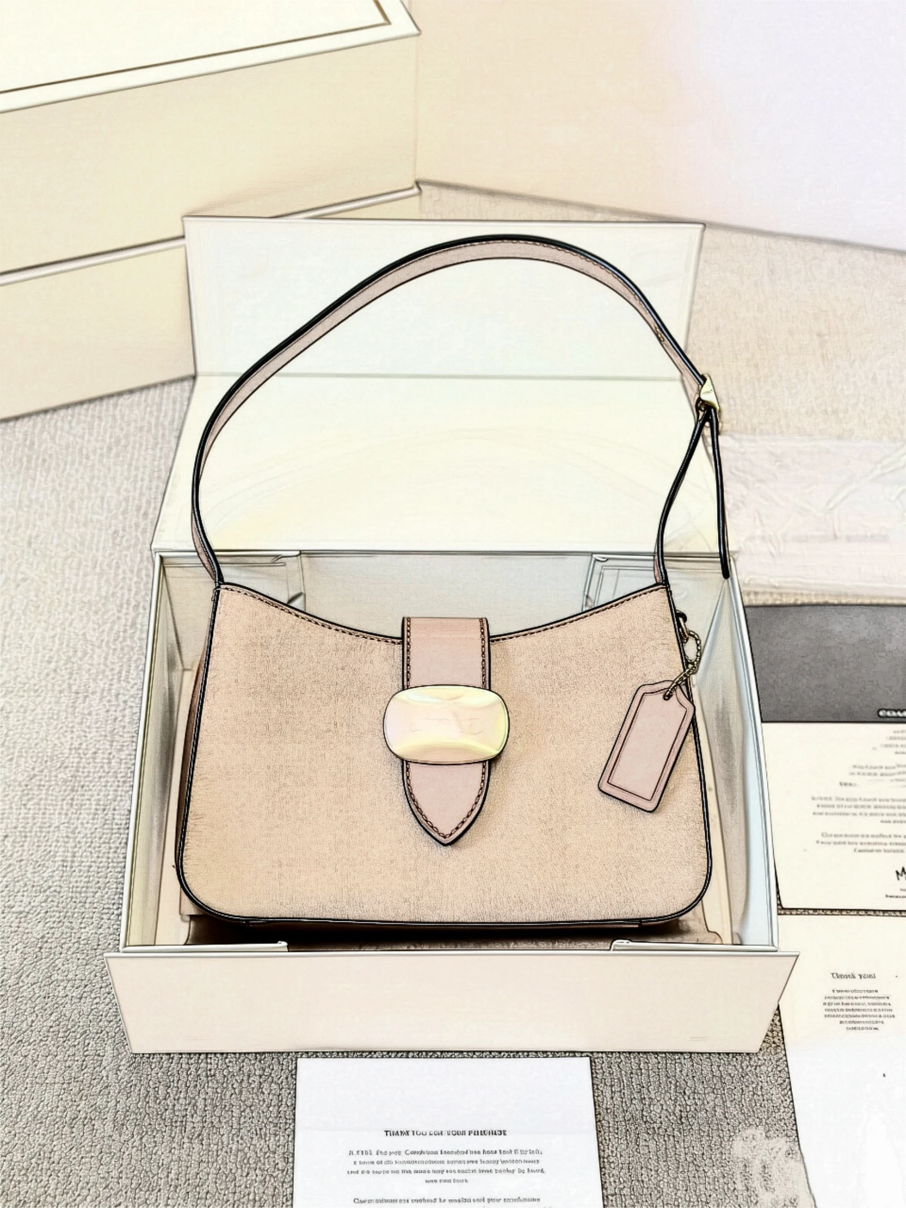 LING YU Women’s PU Bag Metal Chains Unique Design Single Strap Zip Closure Crossbody Shoulder Hand-Held Box-Style Stylish Small
