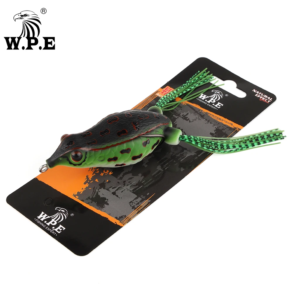 W.P.E工場新8色20gゴムソフトジャンプ釣りカエルルアートップ