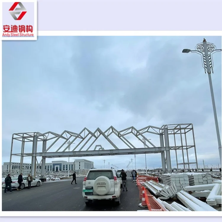 High Strength Steel Pedestrian Bridge Lightweight Prefabricated Bridge with Light Footpath