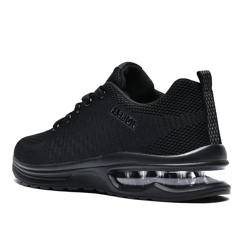 Men's Lightweight Black Athletic Running Shoes Breathable Sport Air