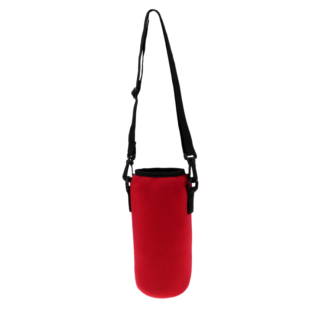 1L Water Bottle Carrier Insulated Cover Case Bag Pouch Holder Shoulder Strap