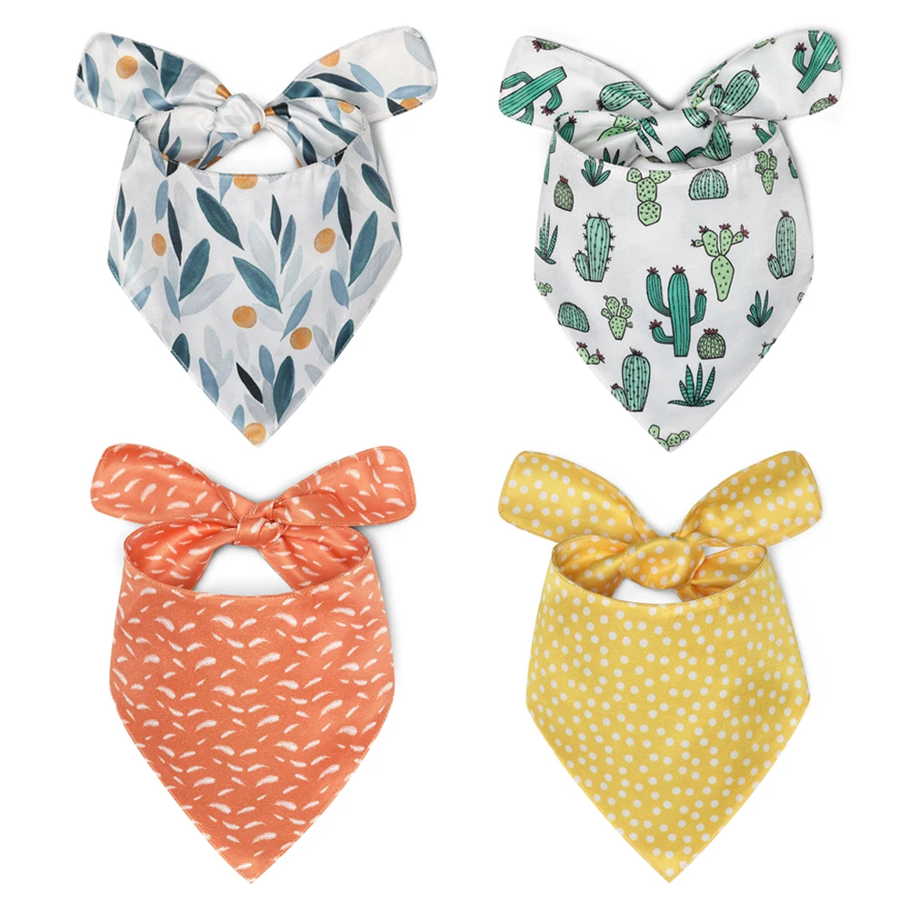 Wholesale Soft 100 Cotton Double Layer Printed Pet Dog Bandana Buy Dog Scarf Double Layer
