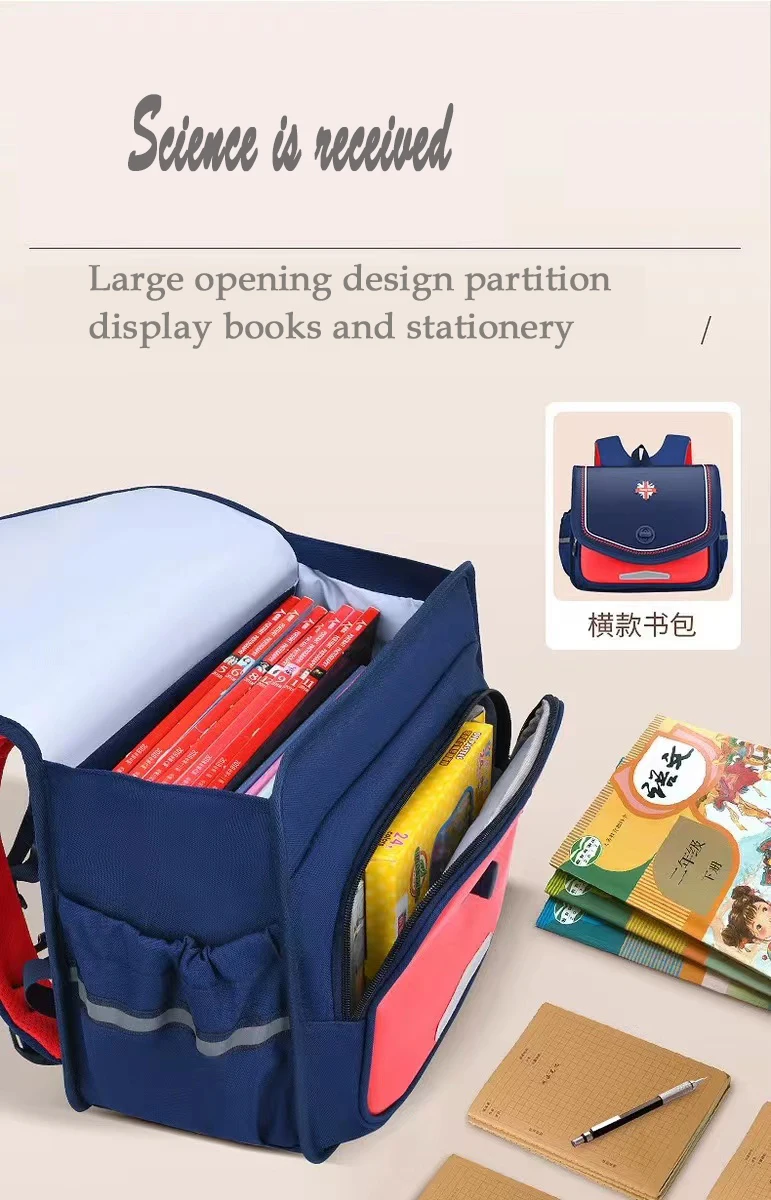 Children Lovely Backpack Spine Reduction Backpack for Boys and Girls Shoulder Schoolbags Water Proof