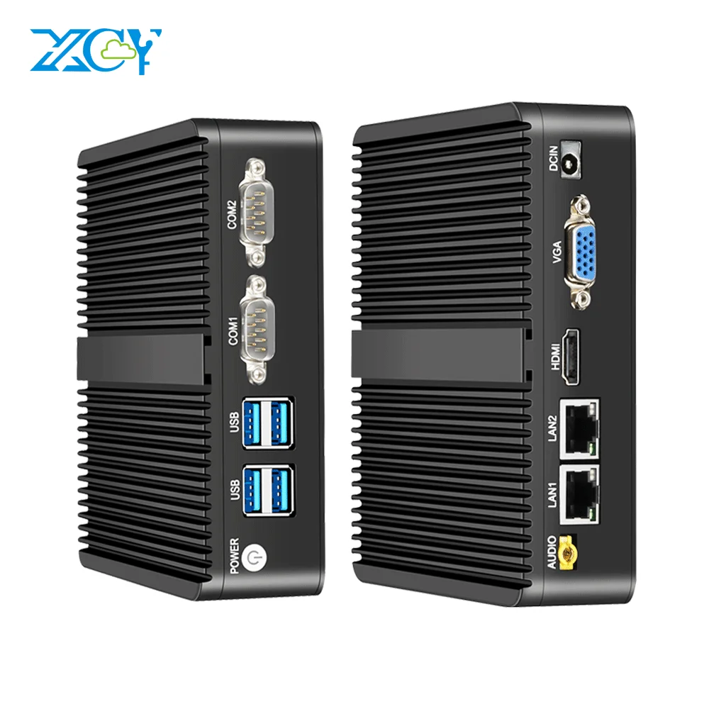 Mini PC Linux Ubuntu Computer Dual Gigabit Ethernet 2G Ram 64G mSata SSD  300M WiFi Quad Core J1900 CPU
