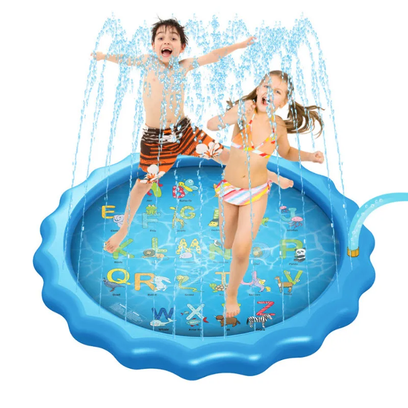 Children Play Water Mat Outdoor Game Toy Lawn Summer Pool Kids Inflatable Spray 