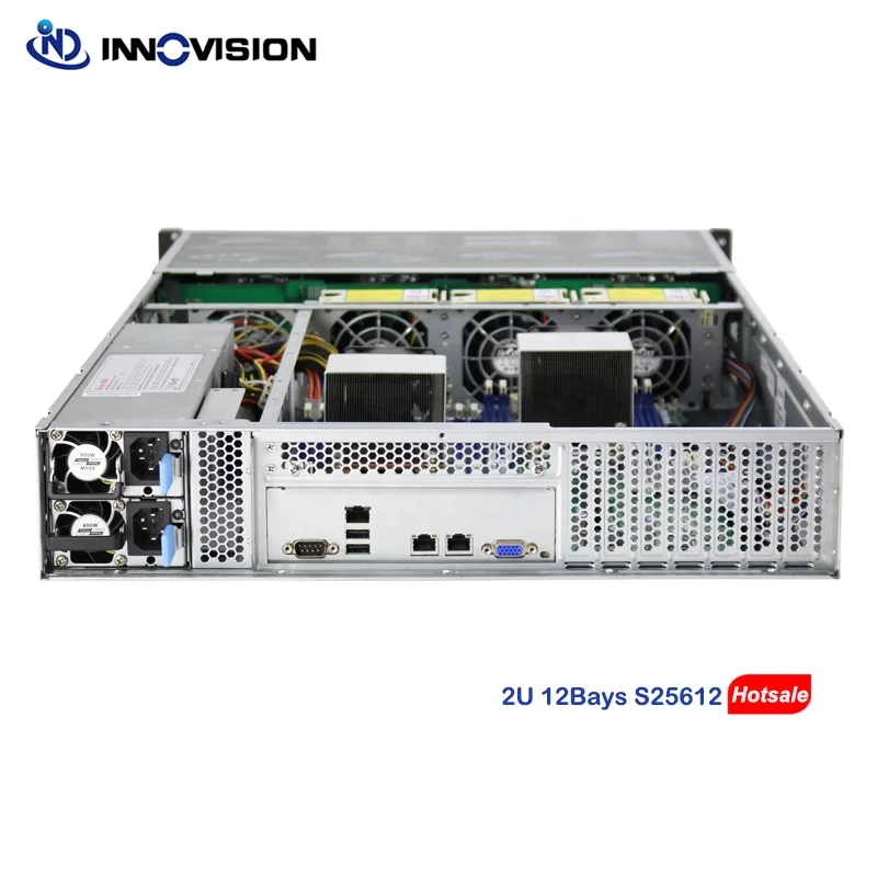 Compact 2U 12bay Rack Server Chassis L560MM Option 12GB Mini HD  Nvme Hotswap Backplane