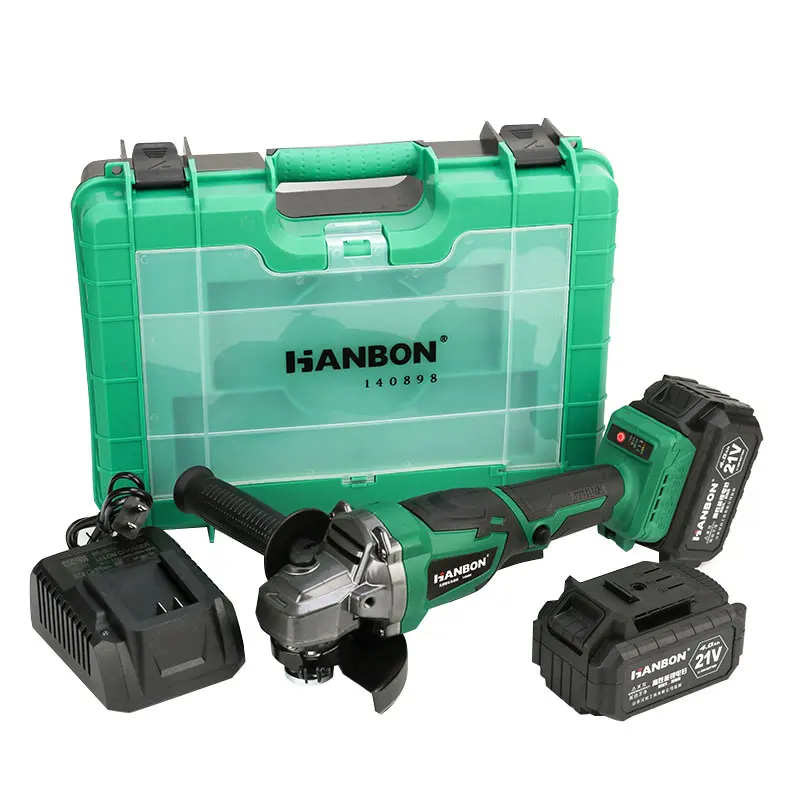 Беспроводная угловая шлифовальная машина с литиевым аккумулятором, беспроводная шлифовальная машина, бесщеточная, 21 в, 18 в, перезаряжаемая угловая шлифовальная машина