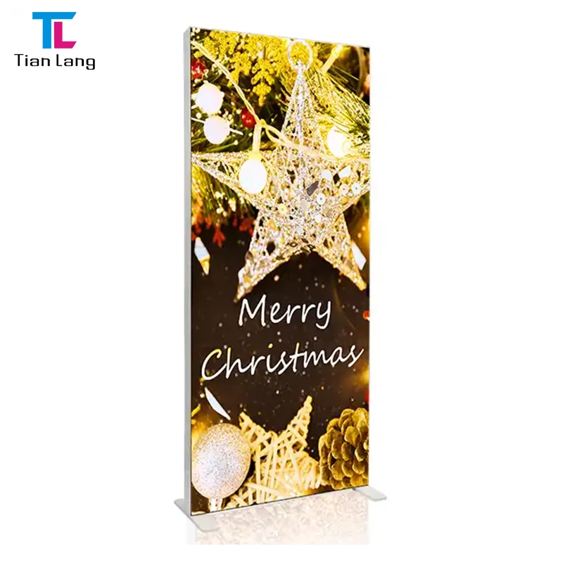 TianLang ტრეიდ-შოუ ვითარების რეკლამული სიგნი ალუმინიური ფრეიმის გარეშე Seg ფოტოგრაფიის ლედ განცხადების ეკრანი