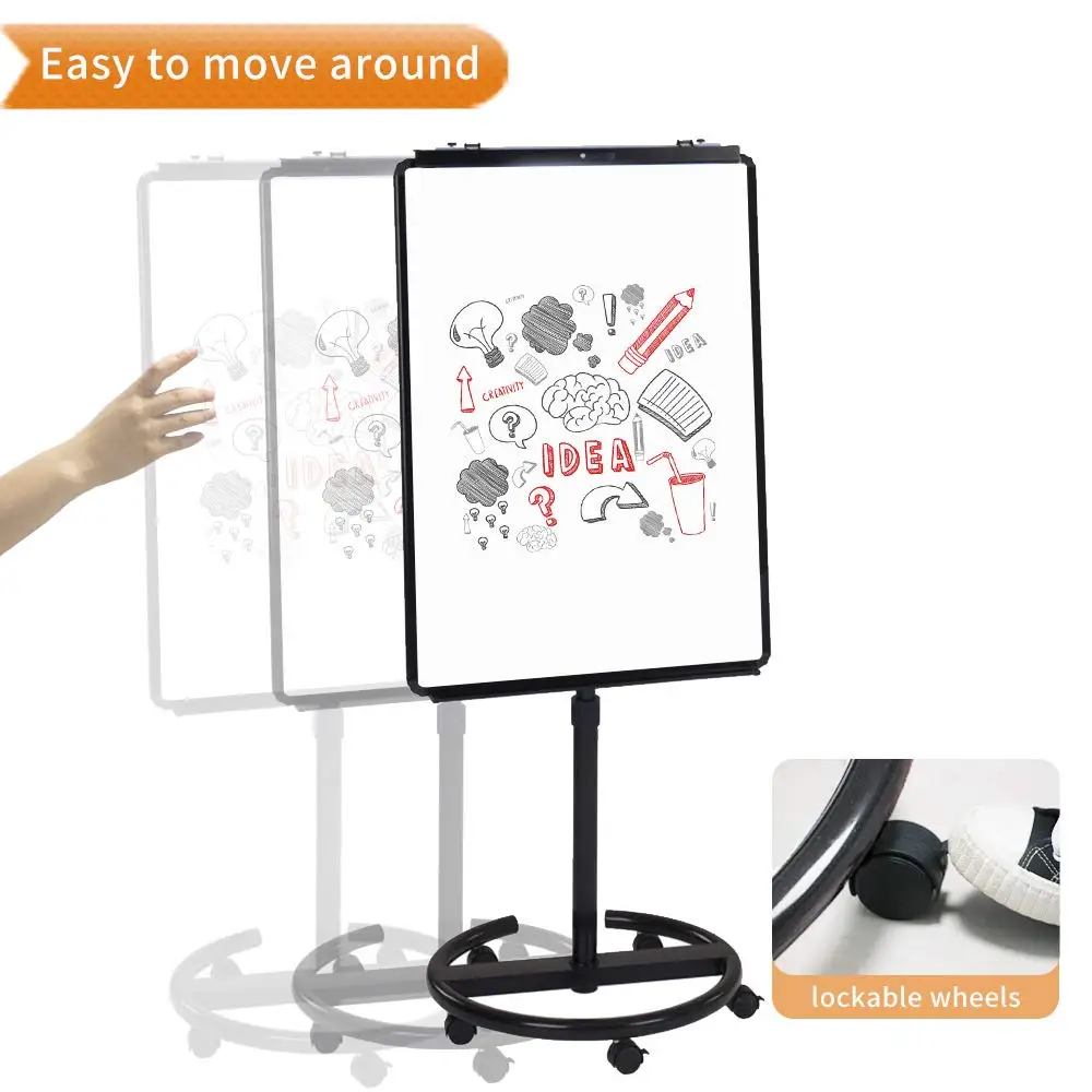 Vcw Foldable Movable 70x100 Flip Chart Paper Board Aluminum Whiteboard Flipchart Board 0412