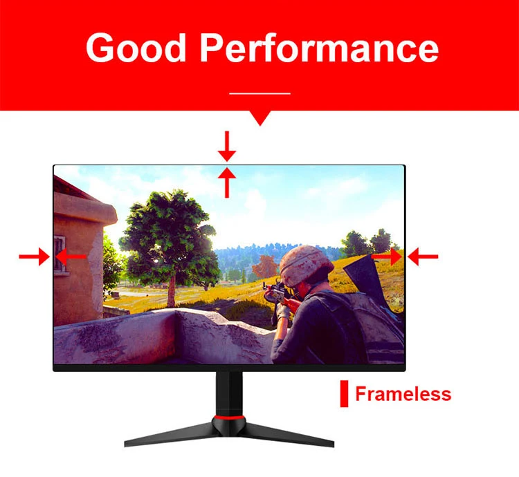 24 Inch Gaming Monitor 144hz 1ms With Rotated Stand 2560*1440 2k
