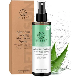 Custom After Sun Cooling Aloe Vera Spray Organic Fast Absorbing Sunburn Relief Skin Cooling Sunburn Treatment Spray