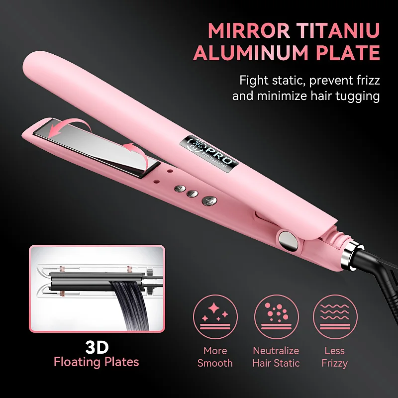 450F Hair Straightener Fer Lisser Wholesale Private Label Flat Iron Narrow  Plate Hair Straightener