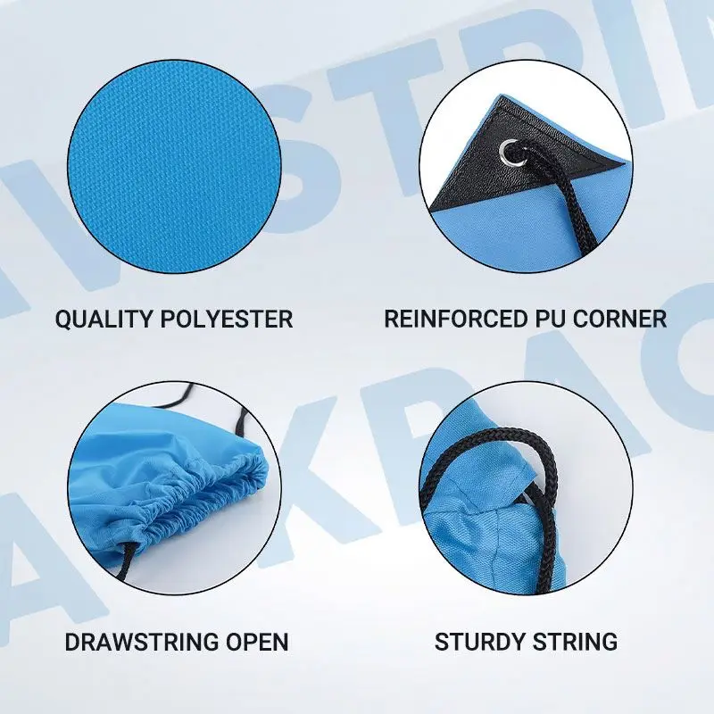 Sublimation String Nylon Waterproof Drawstring Bag Custom logo Polyester Custom Backpack Gym Sport Drawstring Bag with logo